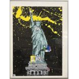 Mr. Brainwash (French 1966-), 'Liberty', 2010, hand embellished screen print in colours on