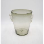 A vintage glass ice bucket - height 22cm