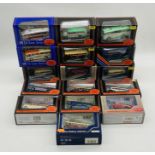 A collection of sixteen boxed Gilbow Exclusive First Editions die-cast buses/coaches including