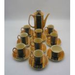 A part coffee set featuring Pot, Creamer, Sugar Bowl by Price of Kensington.