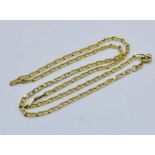An 18ct gold (tested) necklace, weight 5.4g