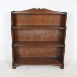 A 'Glenister' freestanding waterfall bookcase - length 92cm, depth 29cm, height 105cm