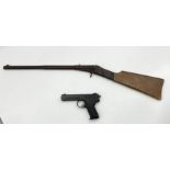 An original Mod break barrel air rifle and a Diana SP50 air pistol (A/F)