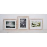 Three framed prints signed by Roger Holfert, including one limited edition - 59cm x 49cm each