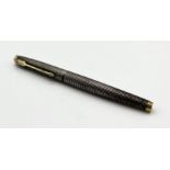 Parker 75 'Cisele' Sterling Silver fountain pen with 14k nib, engraved 'Sterling Cap & Barrel USA'