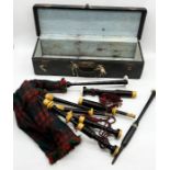 A vintage set of bagpipes