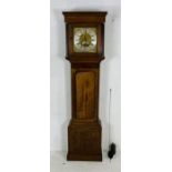 An oak long case clock by Richard Boyfield (between 1750 - 1780), Great Dalby with brass and