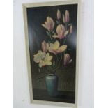 A framed print "Pink Magnolias" by Tretchikoff