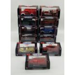 A collection of eleven boxed Signature Series die-cast American classic fire engines (1:43 scale)