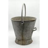 A large two handled galvanised bucket - 44cm not including handle