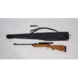 A BSA Meteor .22 air rifle, with Model 7 Original 4x20 fixed reticule coated scope and carry case