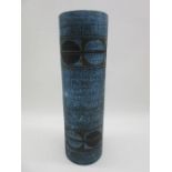 A large Troika cylinder vase by Penny Black, height 36.5cm