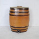 A large Victorian stoneware barrel - height 57cm