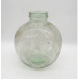 A vintage glass carboy - height 36cm