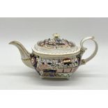 An 19th century Royal Crown Derby teapot with Imari and gilt decoration