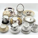 A large collection of various china including Royal Albert Masquerade, Noritake etc.