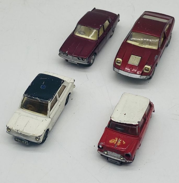 A small collection of play worn die-cast vehicles including a Corgi carrimore car transporter, Dinky - Image 5 of 5