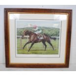 S J Wingate - 'Dancing Brave' - 1986 - A 20th century framed limited edition signed print