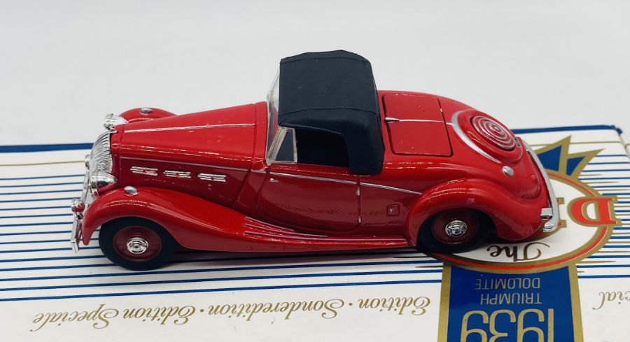 A boxed Matchbox The Dinky Collection 1939 Triumph Dolomite die-cast model, along with a boxed - Image 3 of 6