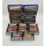 A collection of sixteen boxed Gilbow Exclusive First Editions die-cast buses (all 1:76 scale)