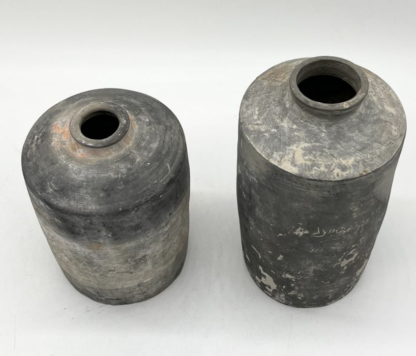 Two Chinese pottery vessels/jars, possibly Han Dynasty - 23cm & 18cm - Image 2 of 8