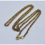 A 9ct gold chain, weight 6.1g