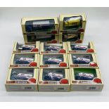 A collection of thirteen boxed Gilbow "Grocery Series" die-cast models including nine "Birdseye"