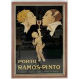 Rene Vincent (French, 1879-1936) Porto Ramos-Pinto print - 74cm x 54cm