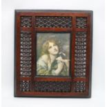 A Moorish style picture frame - 41cm x 47cm