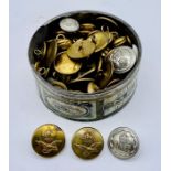 A collection of military and other buttons