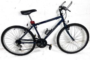 A Raleigh "Boulder" men's 15 speed mountain bike. Height from floor to bottom of seat post 70cm,