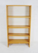 A modern freestanding bookcase - length 80cm, depth 34cm, height 146cm