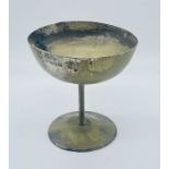 A hallmarked silver goblet with inscription reading "Presented by Axmouth V.P.A to the competitor