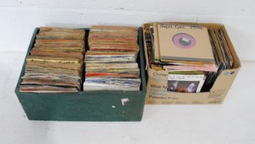 A quantity of mainly 80s 7" vinyl records, including Roxy Music, The Cars, Nena, Duran Duran,