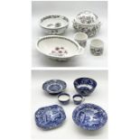 A collection of china including Portmeirion, Spode blue Italian etc.