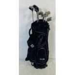 A set of right-handed T3 Trilogy By John Letters golf clubs including a driver, 3 & 5 wood, irons
