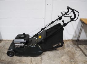 A Hayter Harrier 48 petrol garden lawn mower