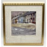 Ian Weatherhead (b.1932) "Aberfan" watercolour signed and dated 1984 - overall size 24 x 25cm
