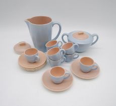 A Poole pottery part coffee set.