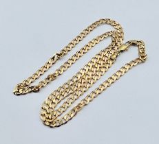 A 9ct gold Figaro chain, weight 15.2g