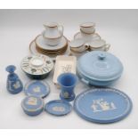 An assortment of pottery including Jasper Ware, Poole, Winterling Marktleuthen Bavaria and