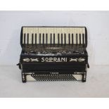 A Soprani Three accordion, made in Italy