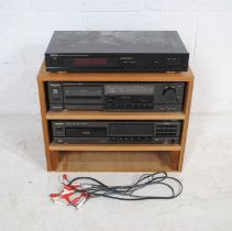 A Denon TU-260L tuner along with a Technics SL-PG200A CD player and a Technics RS-B355 cassette