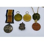 Three WWI medals awarded to members of the Crowe family (FJ 4839 and FC 130772) Royal Artillery