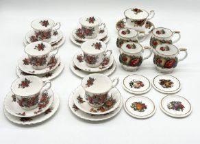 Six Royal Albert "Centennial Rose" trios along with a collection of other china including Old