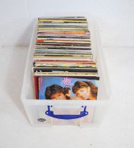 A quantity of 12" vinyl records, including Dave Rowland and Sugar, The Kendalls, The Wurzels,