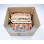 A quantity of various 7" vinyl records, including Queen, T. Rex, David Bowie, The Rolling Stones,