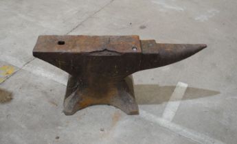 A cast iron anvil - length 72cm