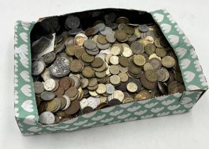 A collection of various coinage