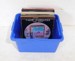 A quantity of 12" vinyl records consisting of mostly rock, including The Acid Casualties,